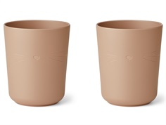 Liewood cat/pale tuscany cup Stine (2-pack)